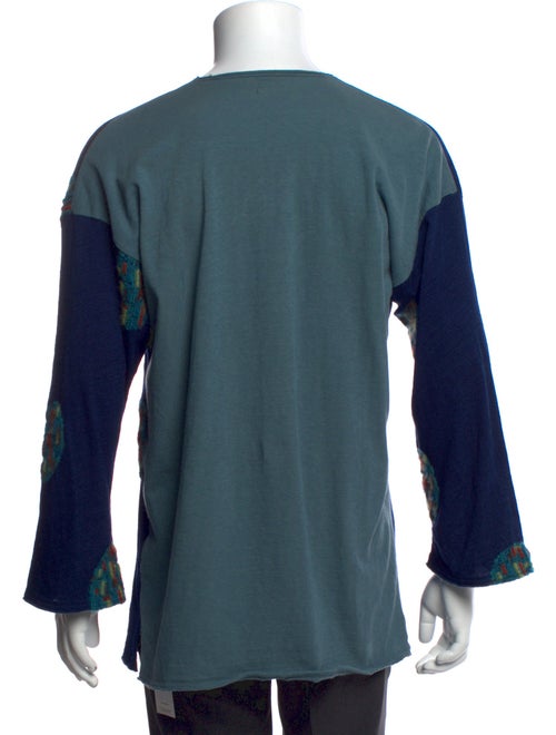 Kapital Graphic Print V-Neck Pullover