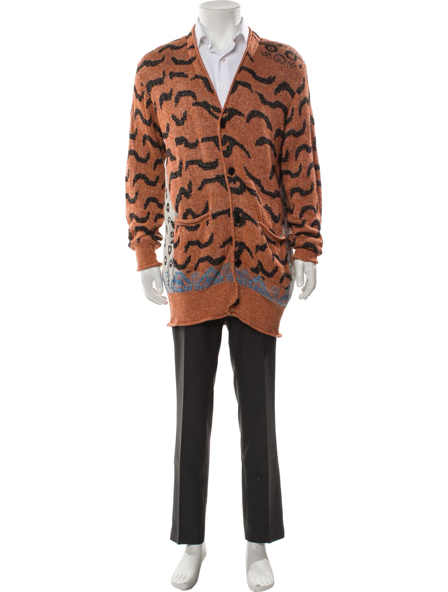 Kapital Nepal Tiger Linen Cardigan