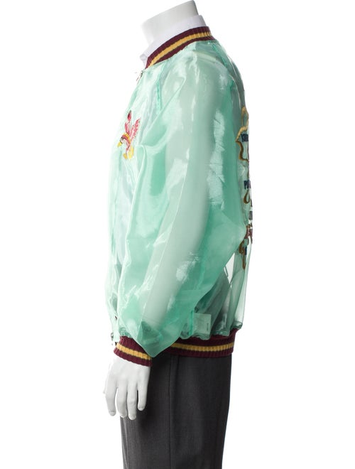 Kapital Sheer Pearl Mosquito Guard Souvenir Graphic Print Bomber Jacket
