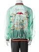 Kapital Sheer Pearl Mosquito Guard Souvenir Graphic Print Bomber Jacket