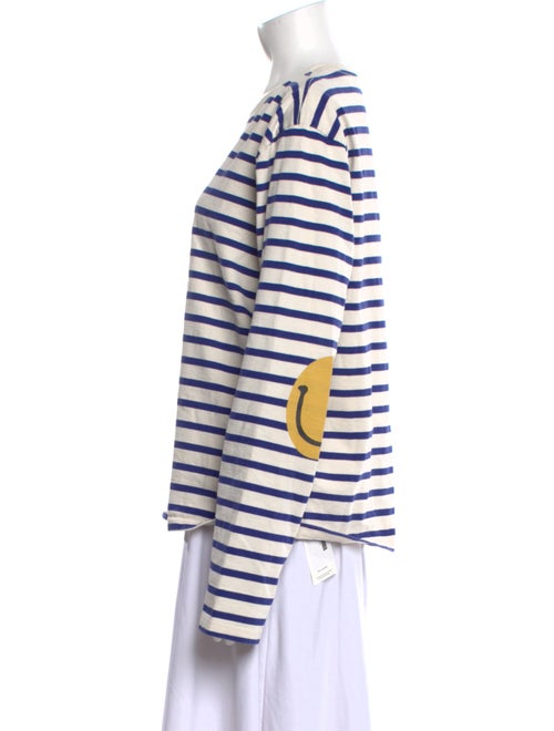 Kapital Smiley Striped T-Shirt