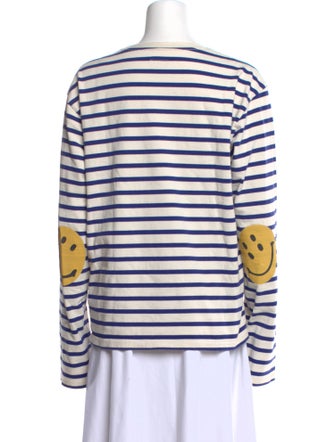 Kapital Smiley Striped T-Shirt