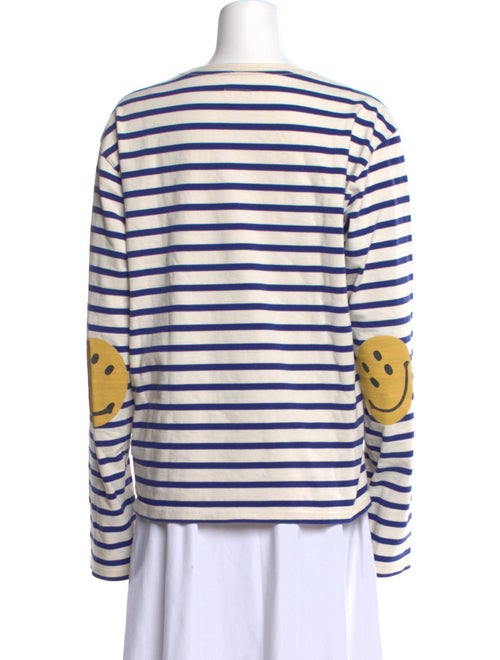 Kapital Smiley Striped T-Shirt