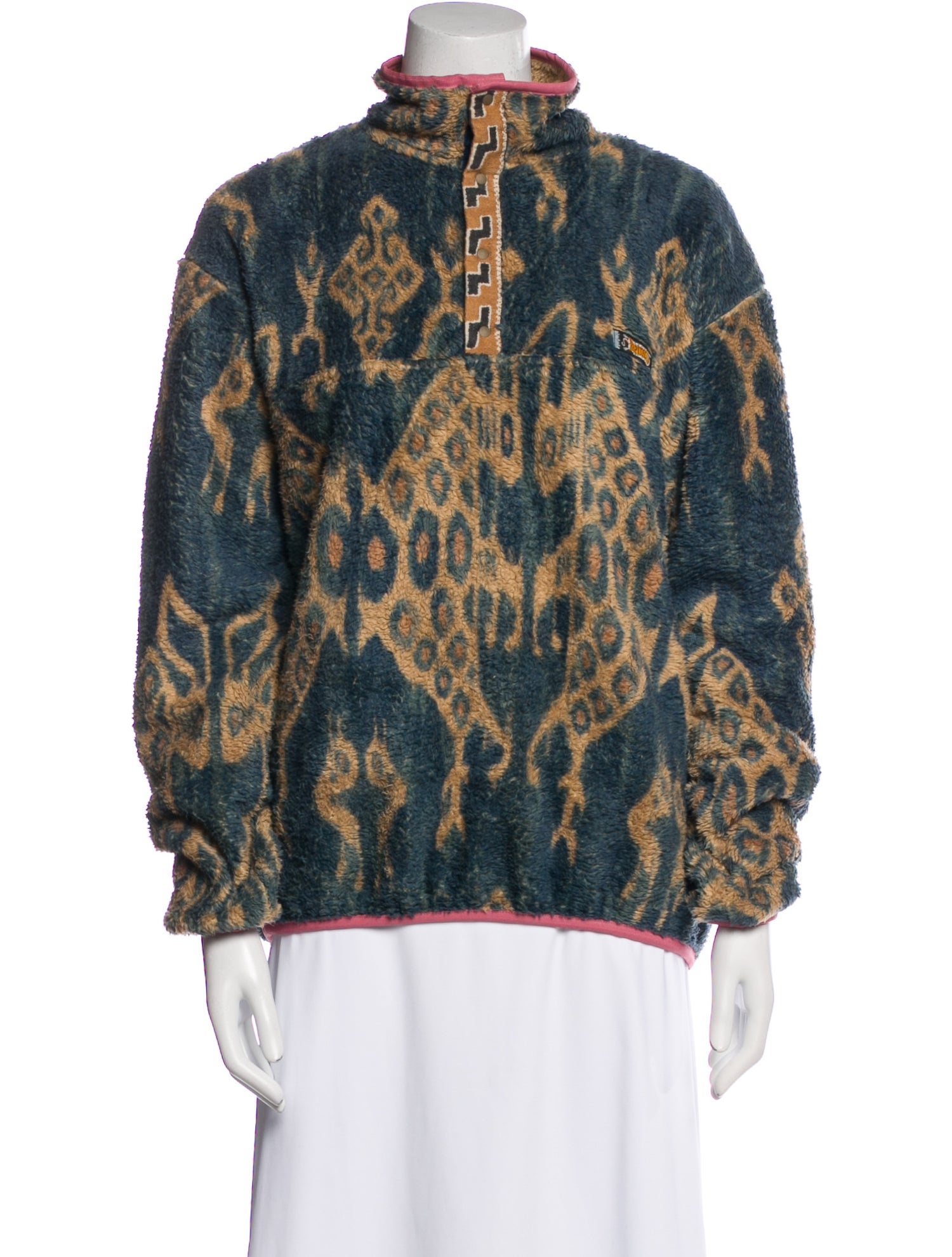 Kapital Animal Print Faux Fur Jacket