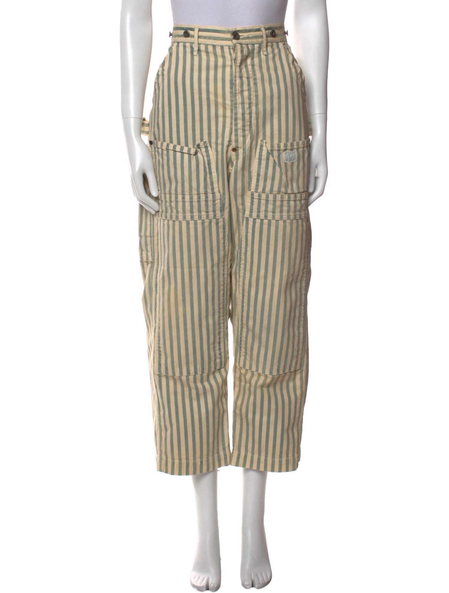 Kapital Striped Wide Leg Pants