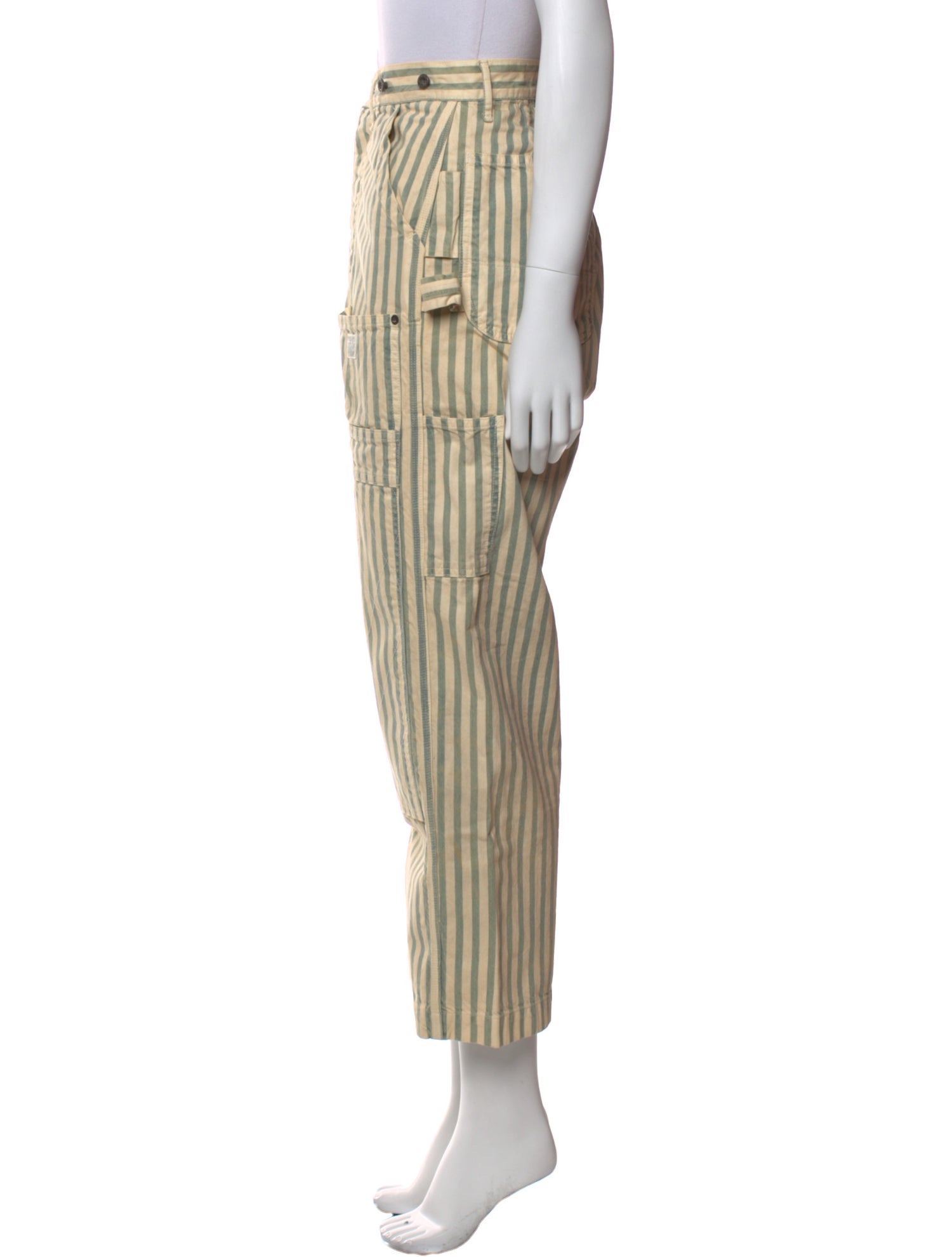 Kapital Striped Wide Leg Pants