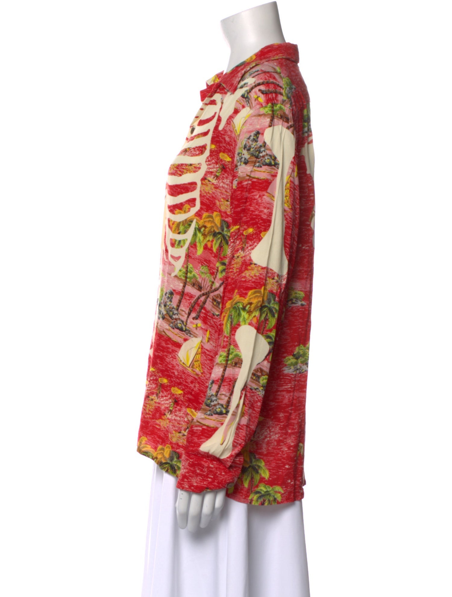 Kapital Printed Long Sleeve Blouse