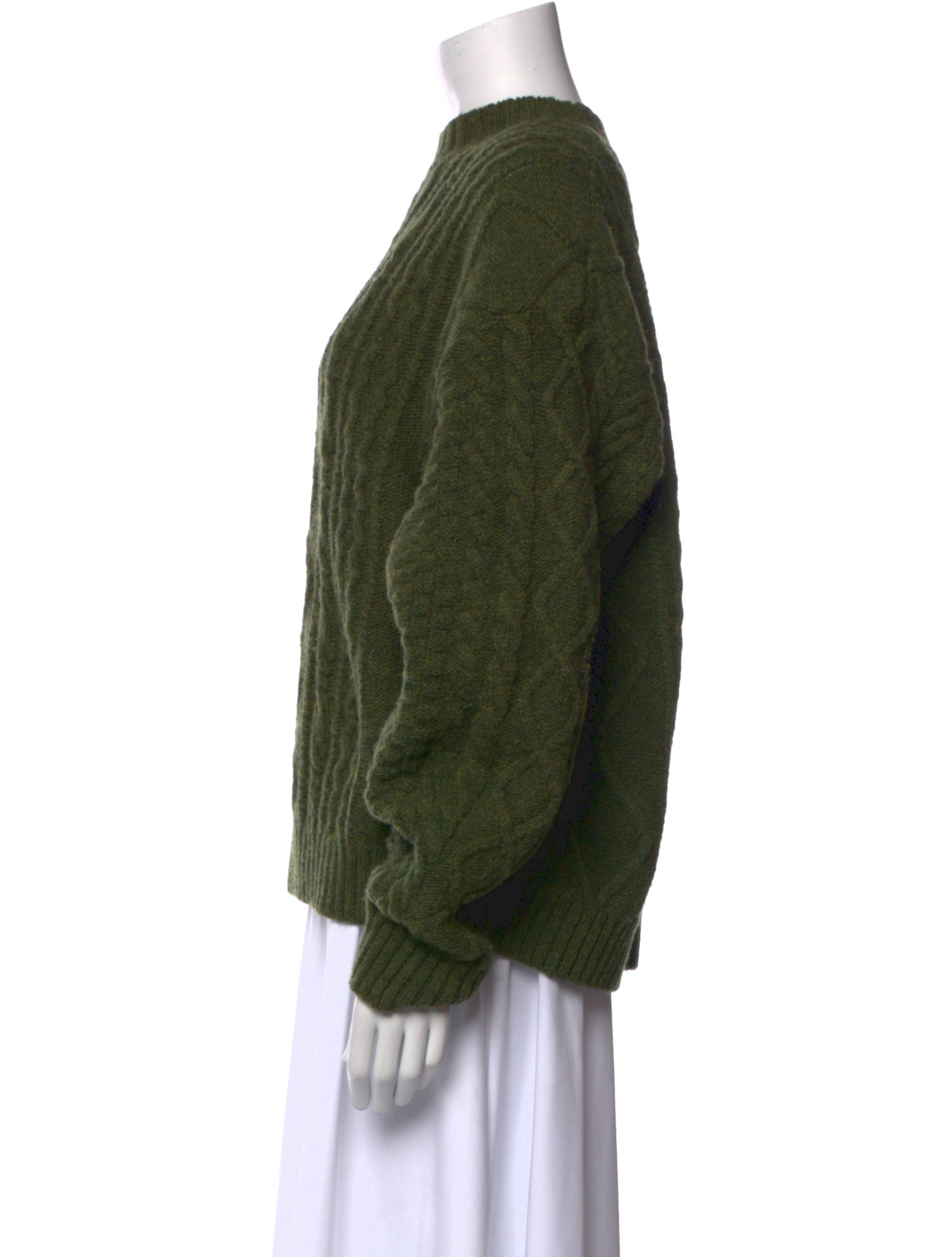 Kapital 5G Wool Cable Knit Elbow Wool Pullover