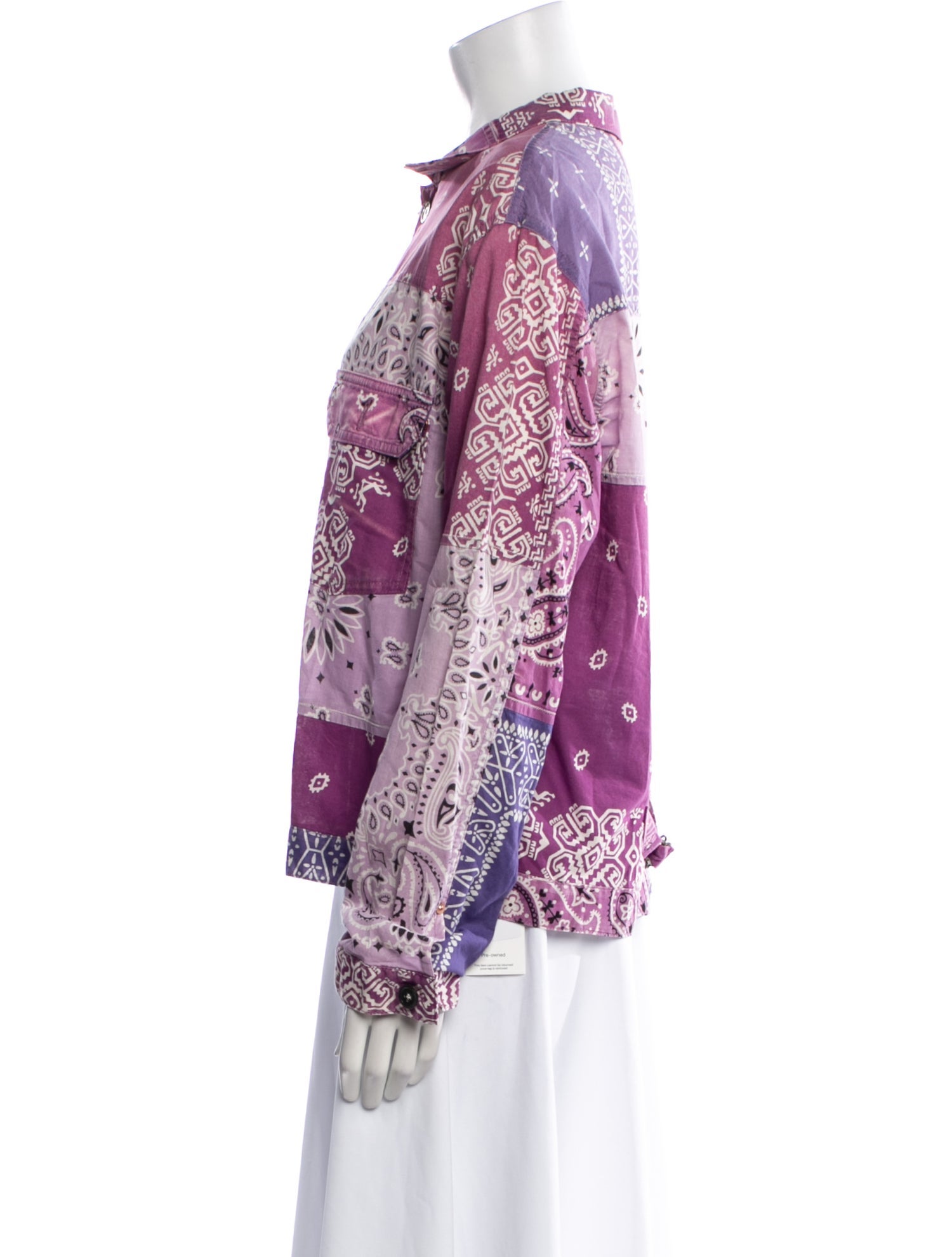 Kapital 2019 Paisley Patchwork Button-Up Top