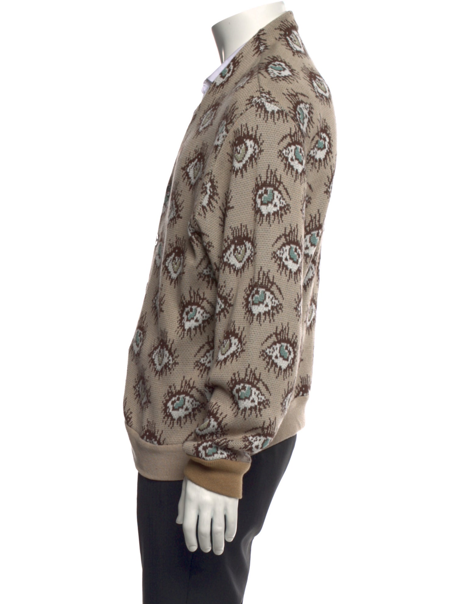 Kapital Printed V-Neck Cardigan