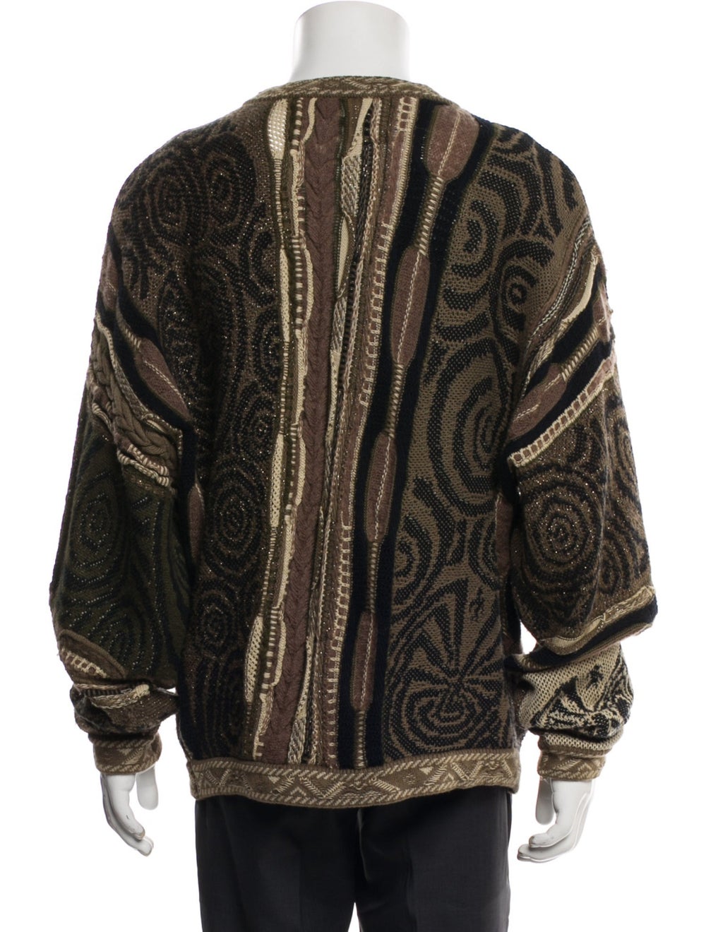 Kapital Pullover Neutrals Patterned Long Sleeve w… - image 3