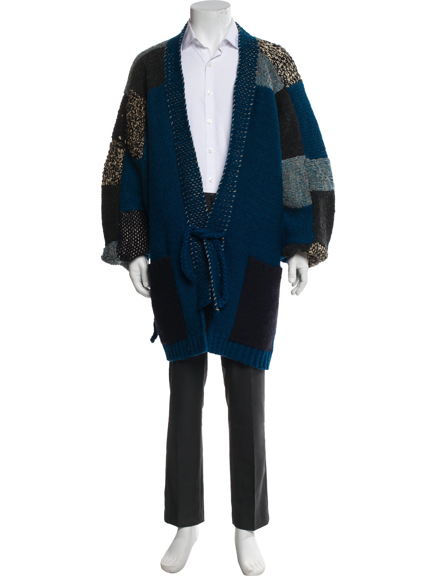 Kapital Hand Knit Tugihagi Kesa Wool Cardigan