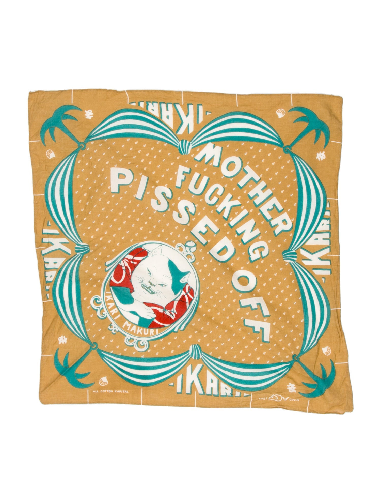 Kapital Canvas Printed Scarf