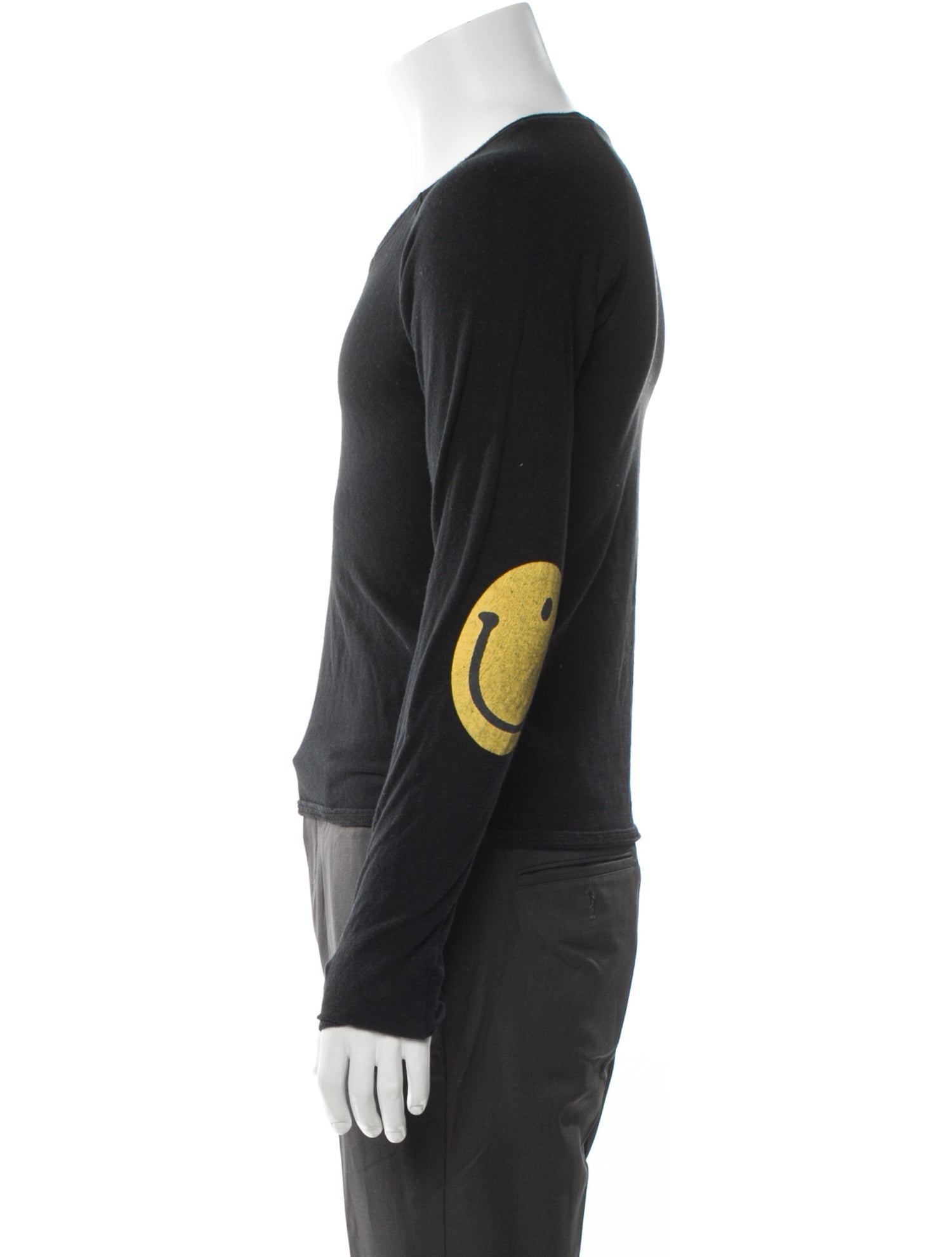 Kapital Smiley Scoop Neck Henley