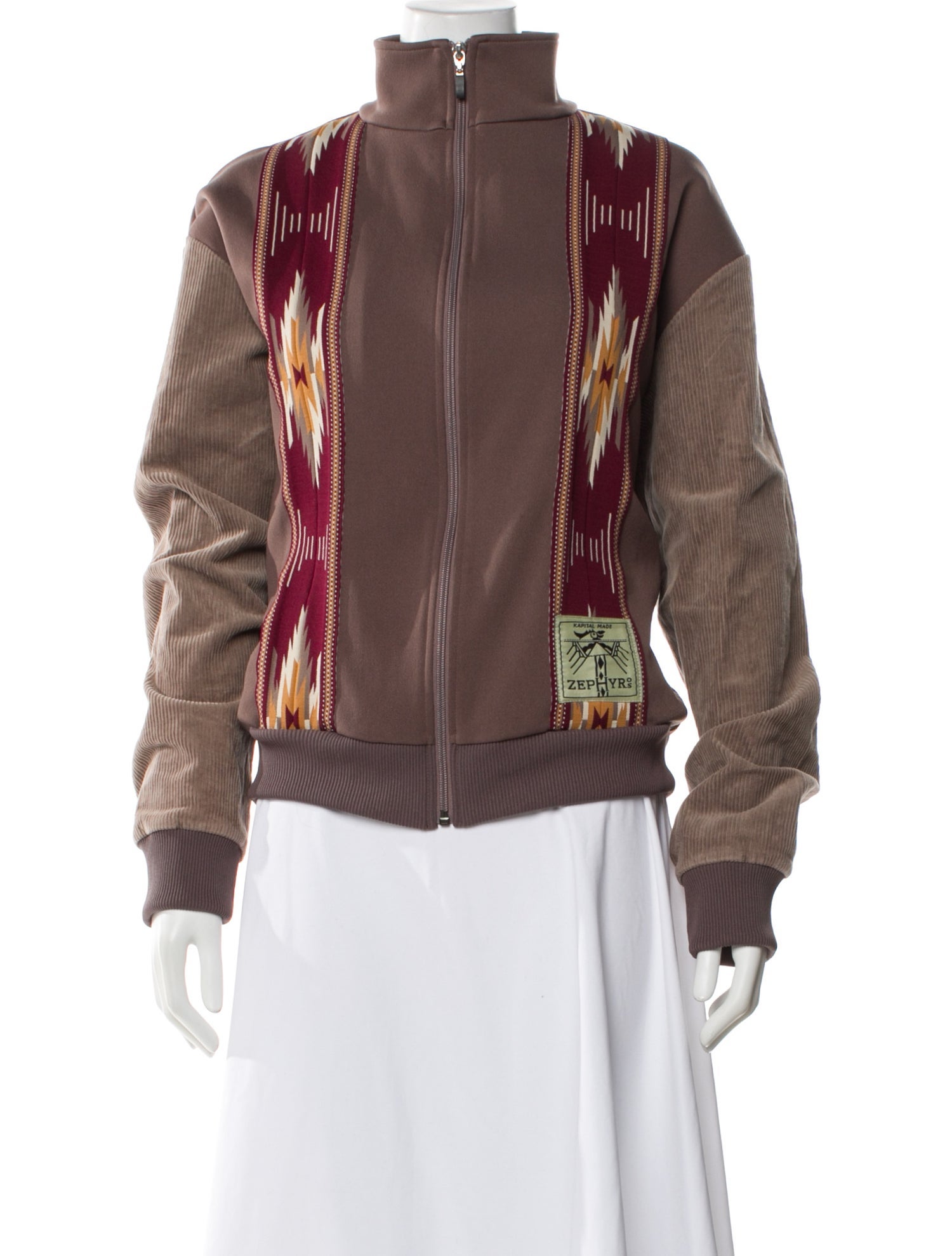 Kapital Colorblock Pattern Windbreaker