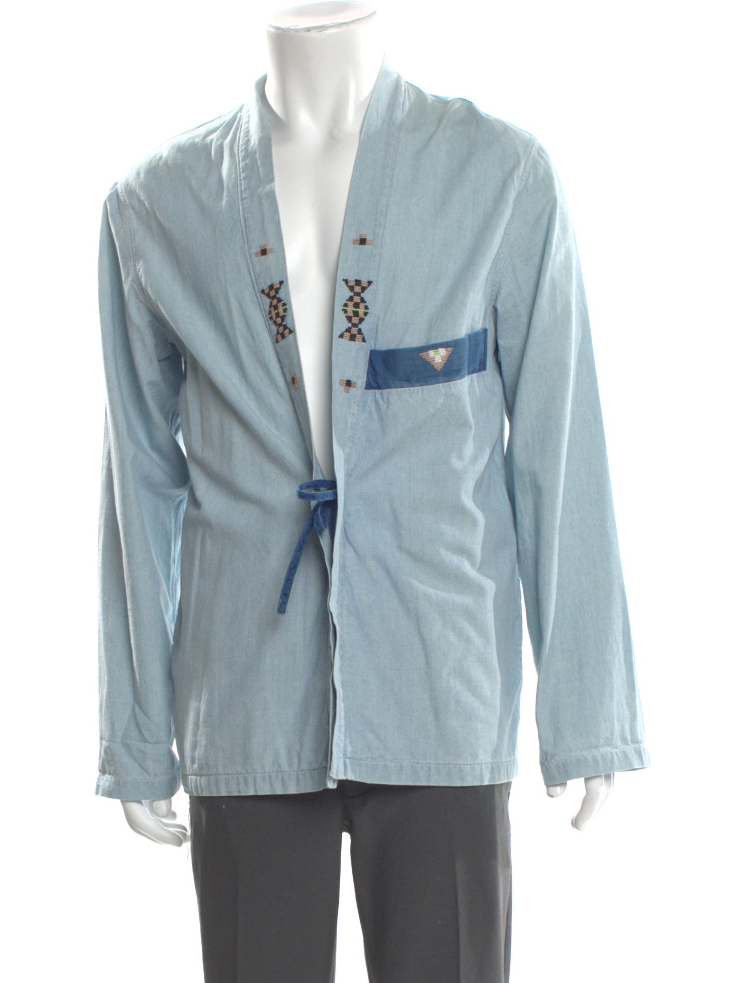 Kapital Graphic Print V-Neck Cardigan