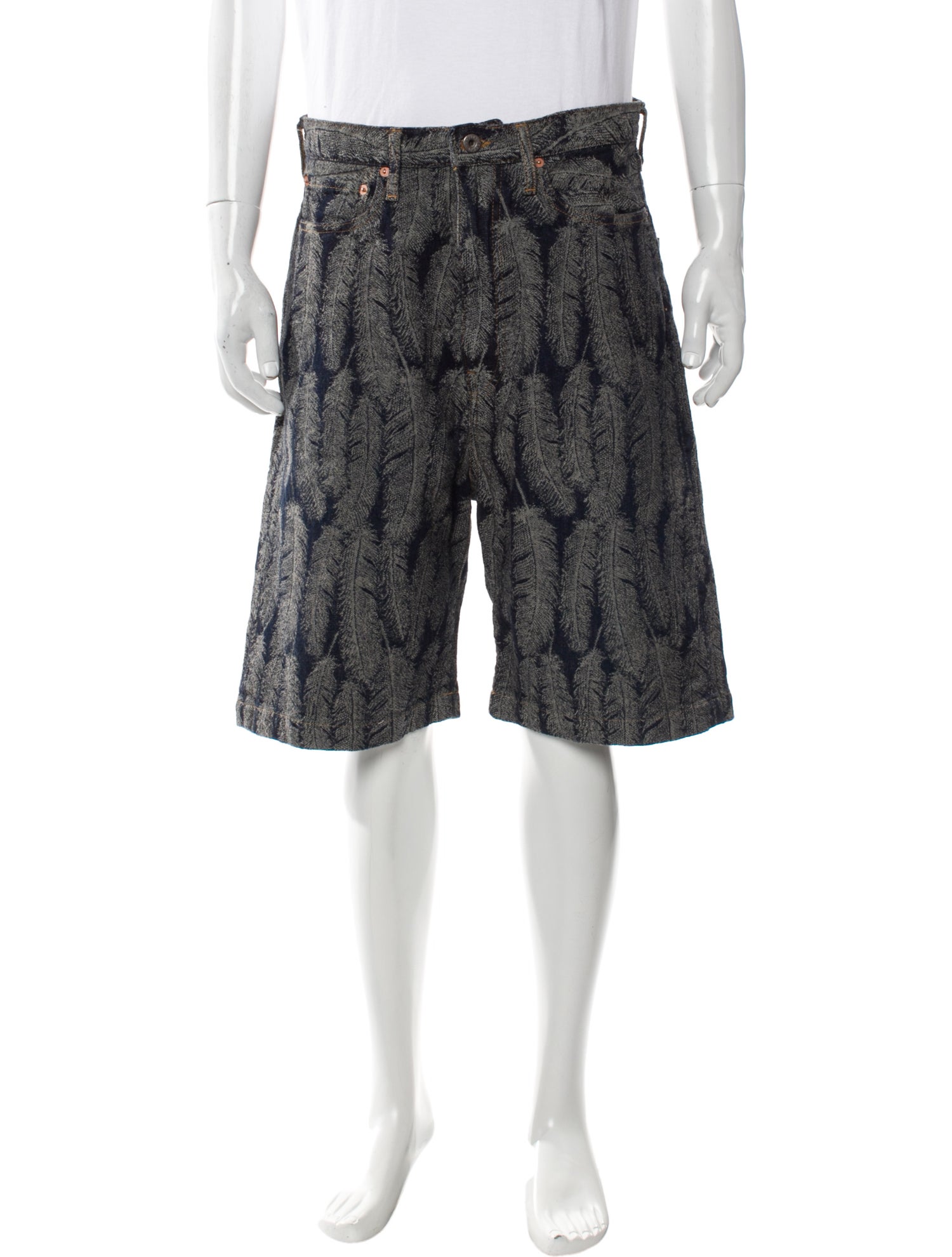 Kapital Feather Print Shorts