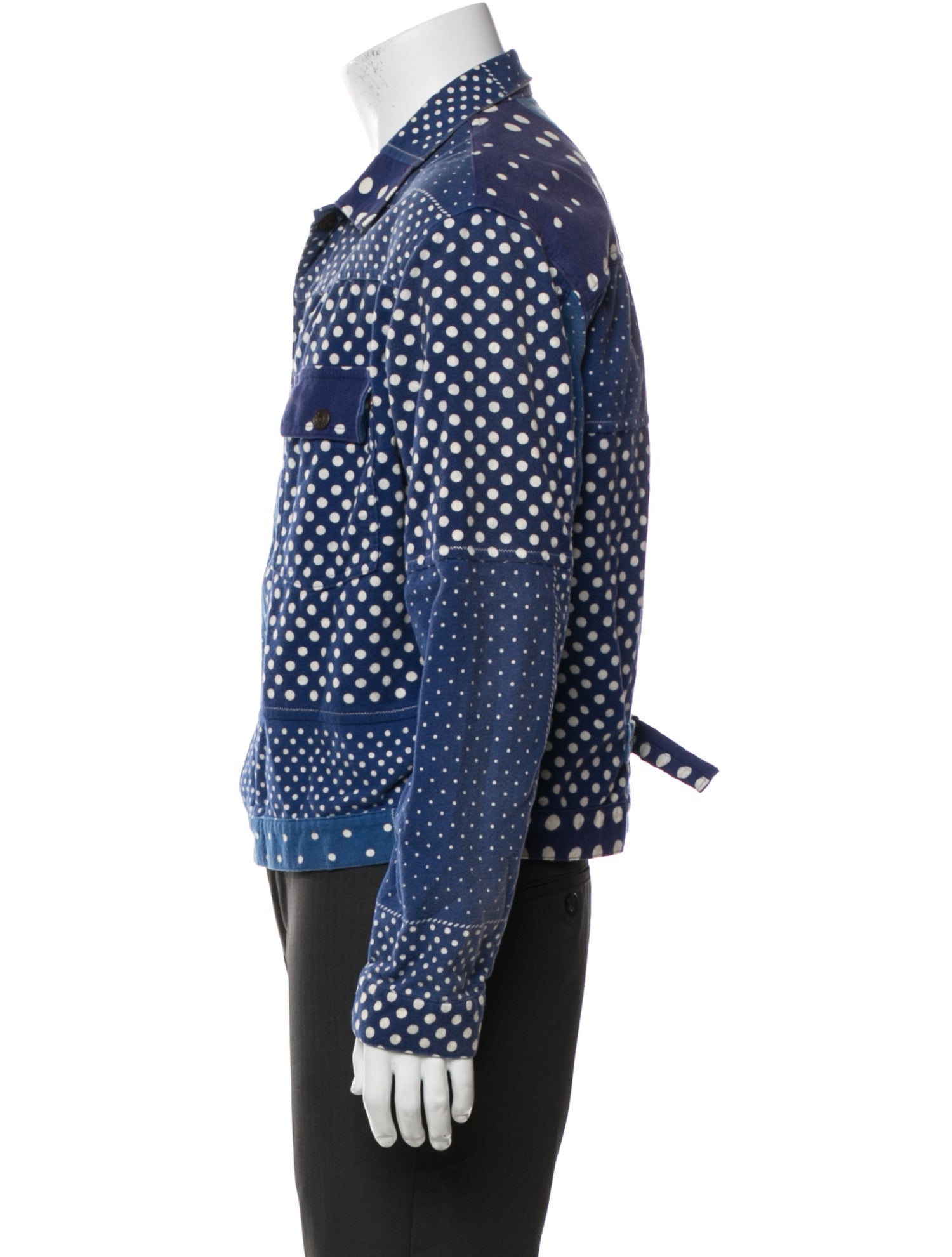 Kapital Reversible Polka Dot Print Jacket