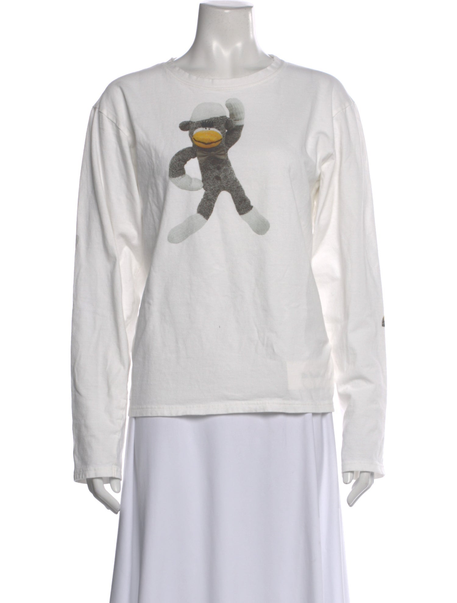 Kapital Graphic Print Crew Neck Henley