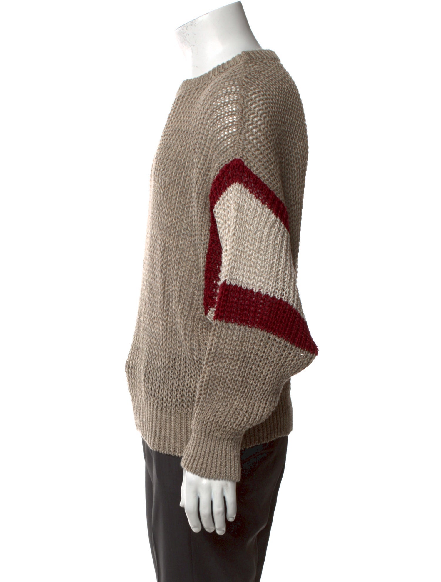 Kapital Linen Colorblock Pattern Pullover