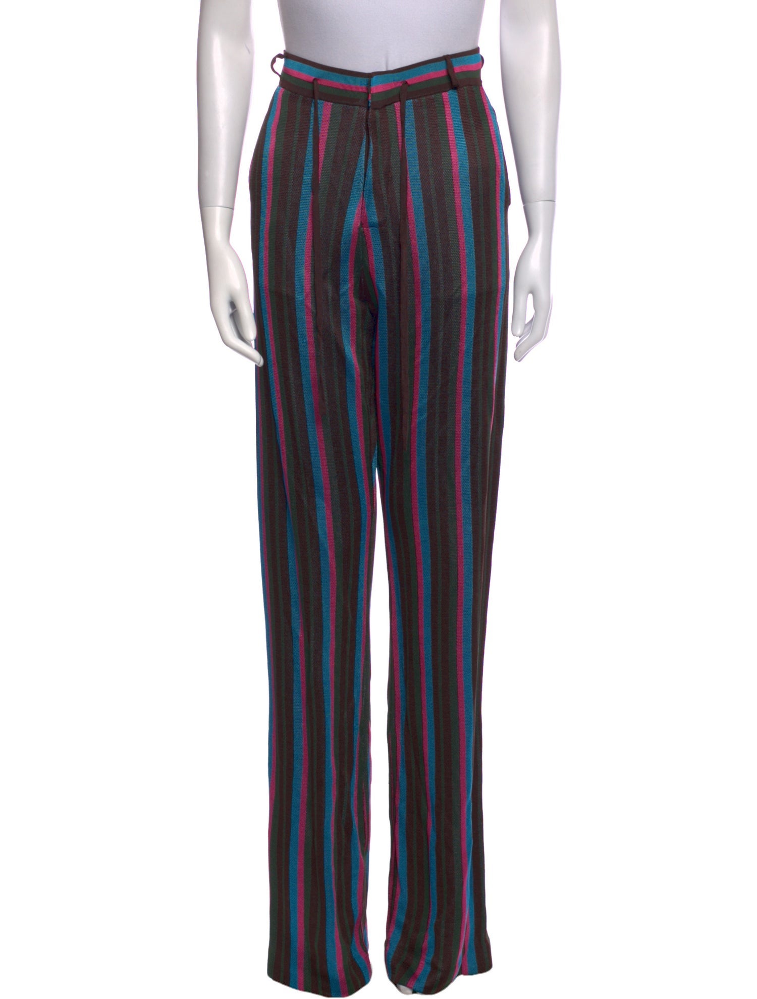 Karl Lagerfeld X Kenneth Ize Striped Wide Leg Pants
