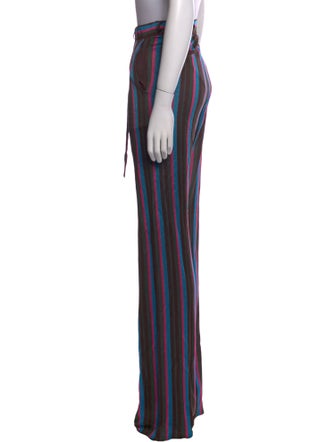 Karl Lagerfeld X Kenneth Ize Striped Wide Leg Pants
