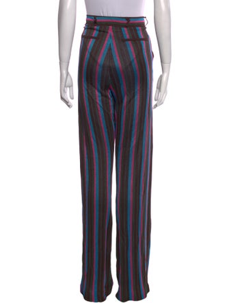 Karl Lagerfeld X Kenneth Ize Striped Wide Leg Pants