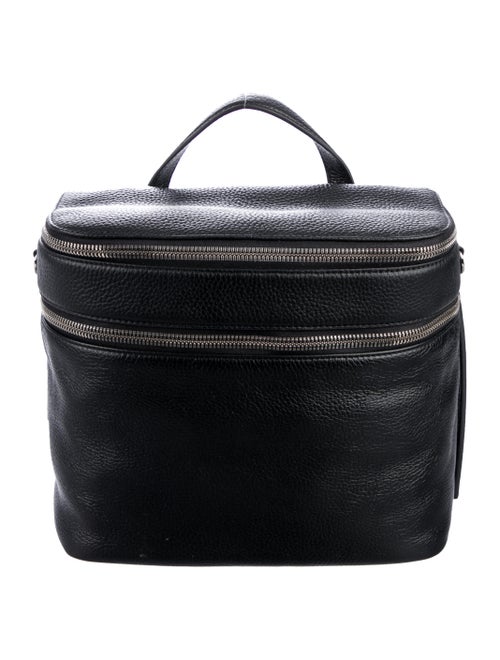 Kara Leather Shoulder Bag Black
