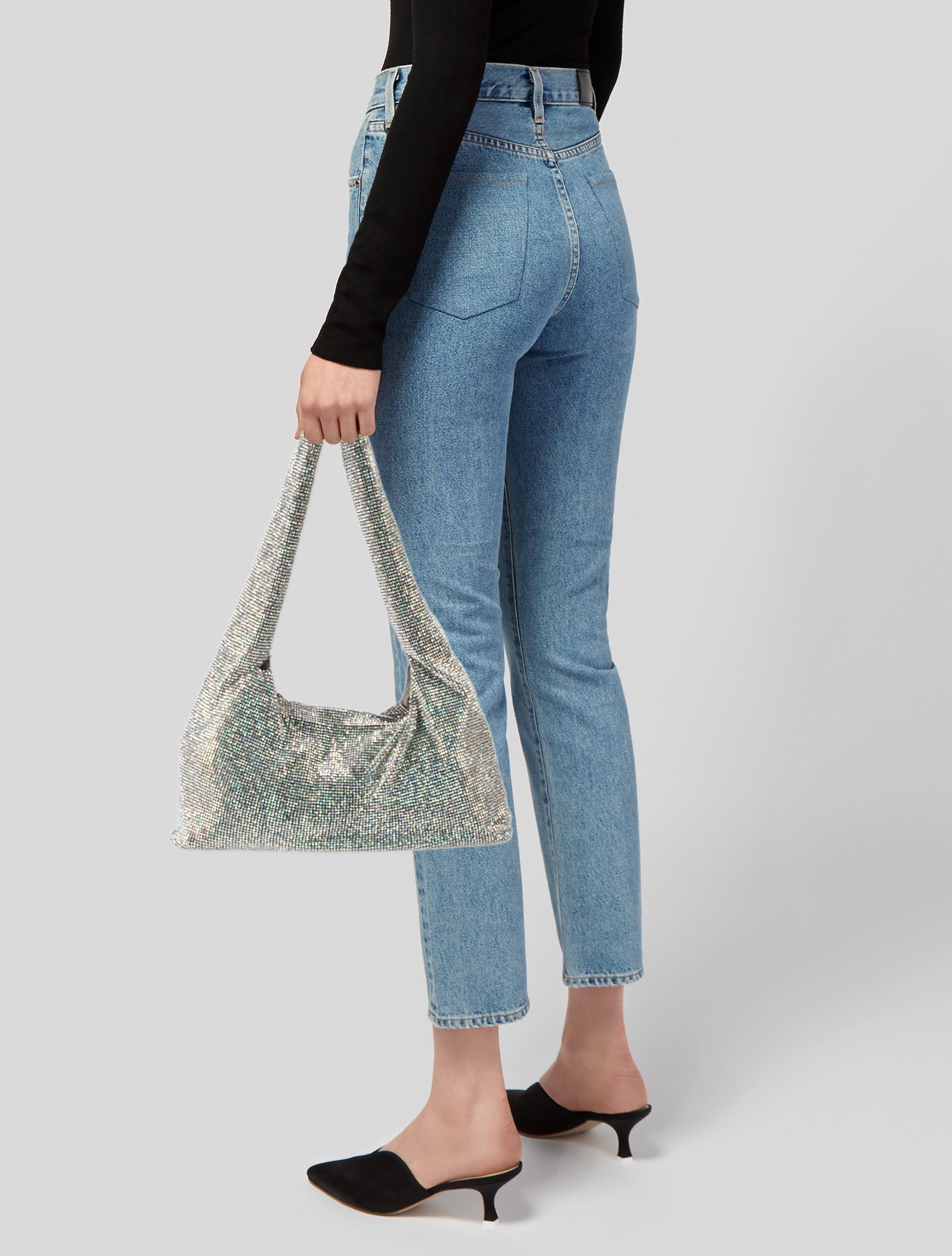 トートバッグ KARA SS23 BAG WITH CRYSTALS (HB275E_0990BLACKSTREAKING) Kara Bags for Women - FARFETCH