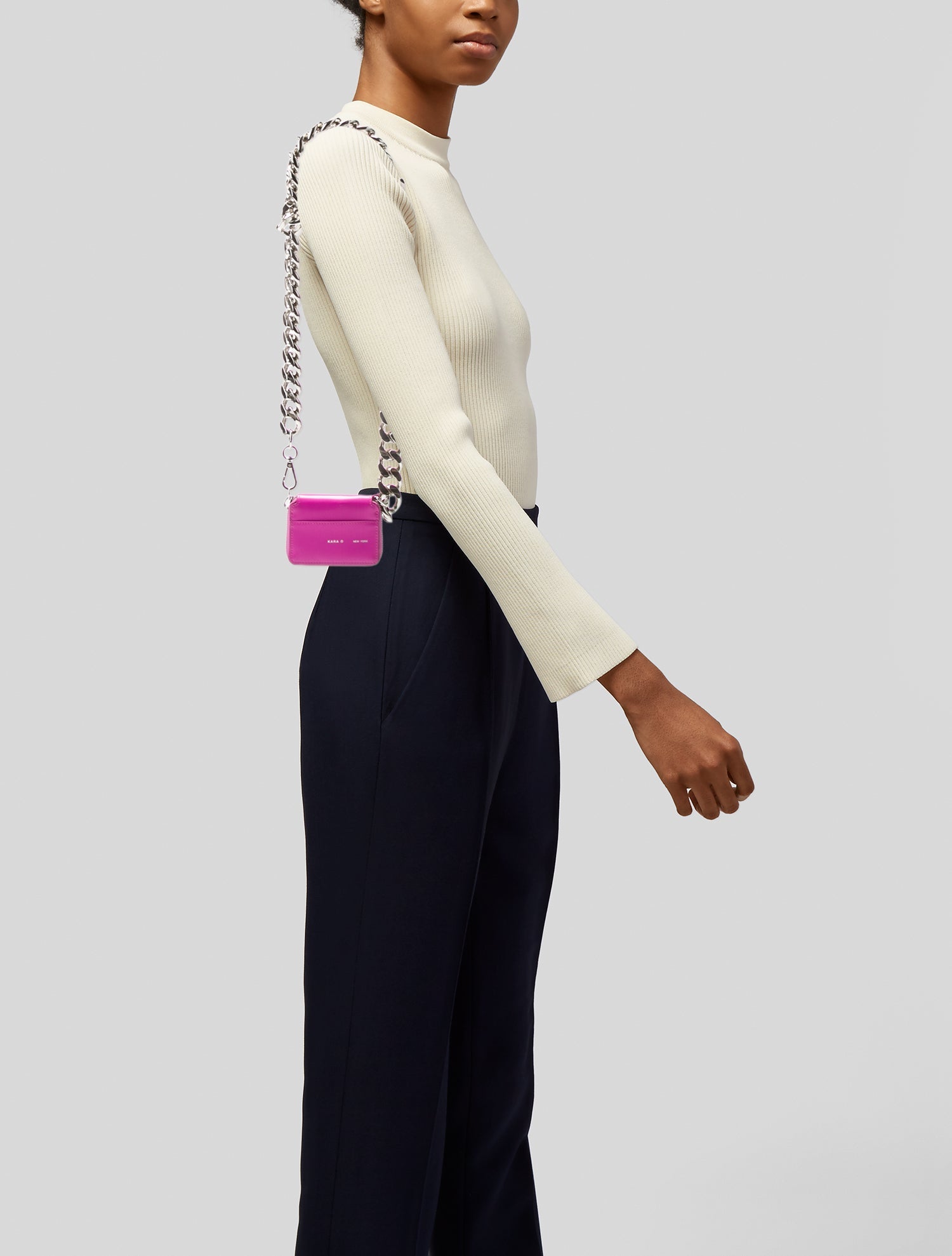 KARA Leather Crossbody Bag