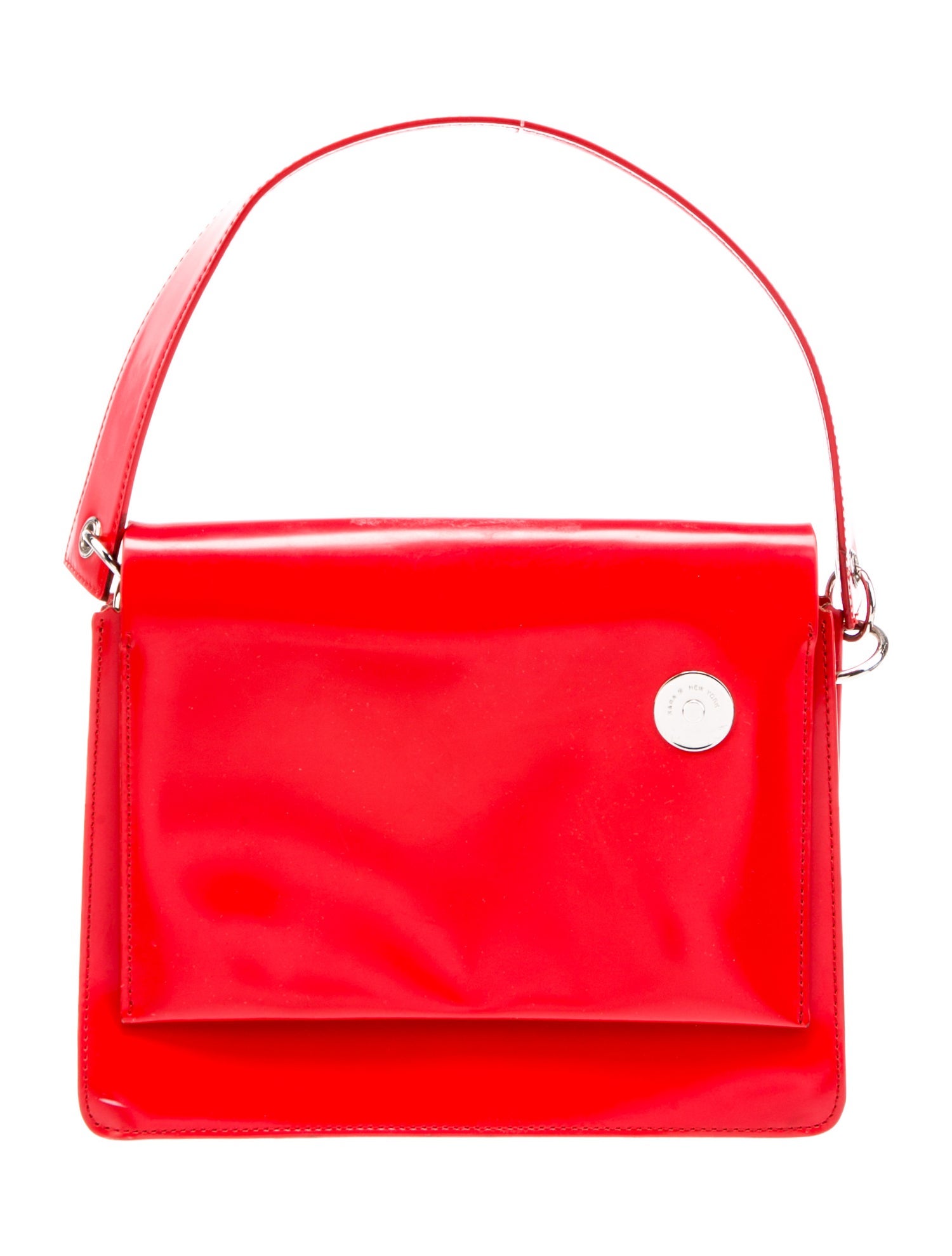 KARA Patent Leather Top Handle Bag