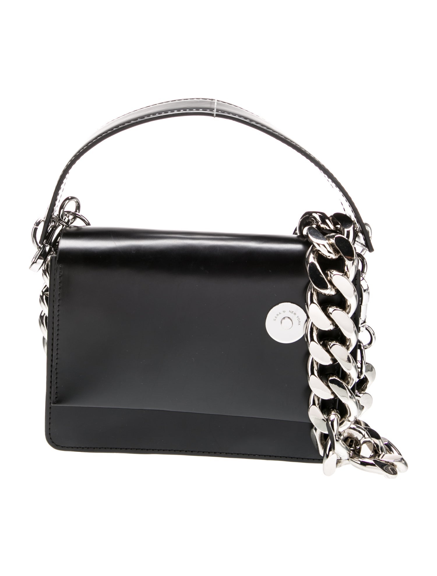 KARA Leather Top Handle Bag