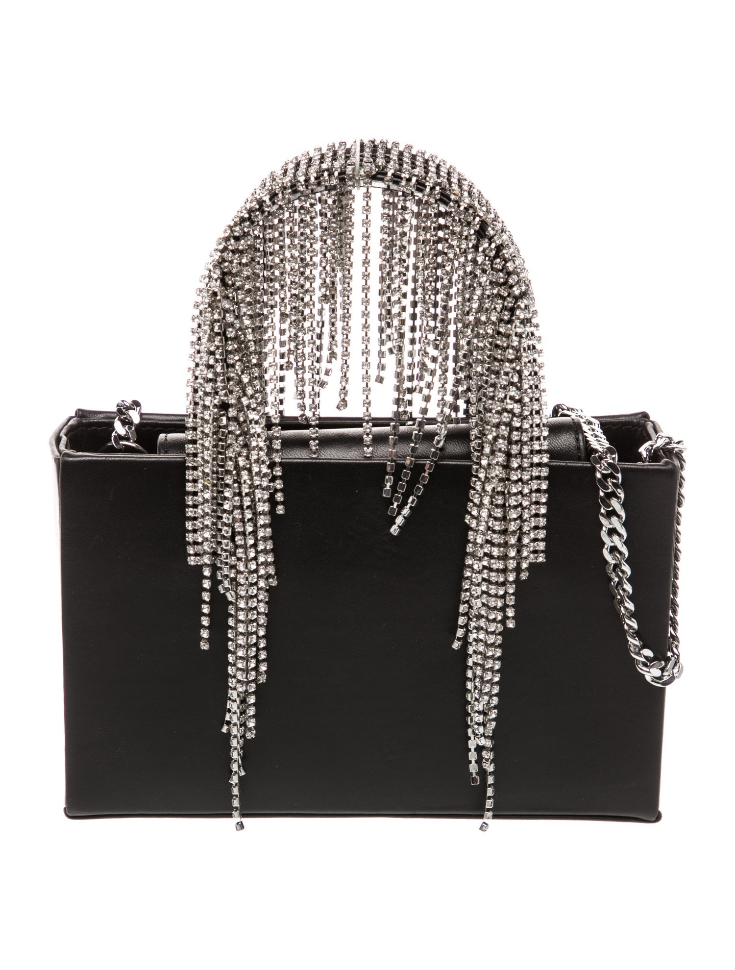 KARA Leather Top Handle Bag