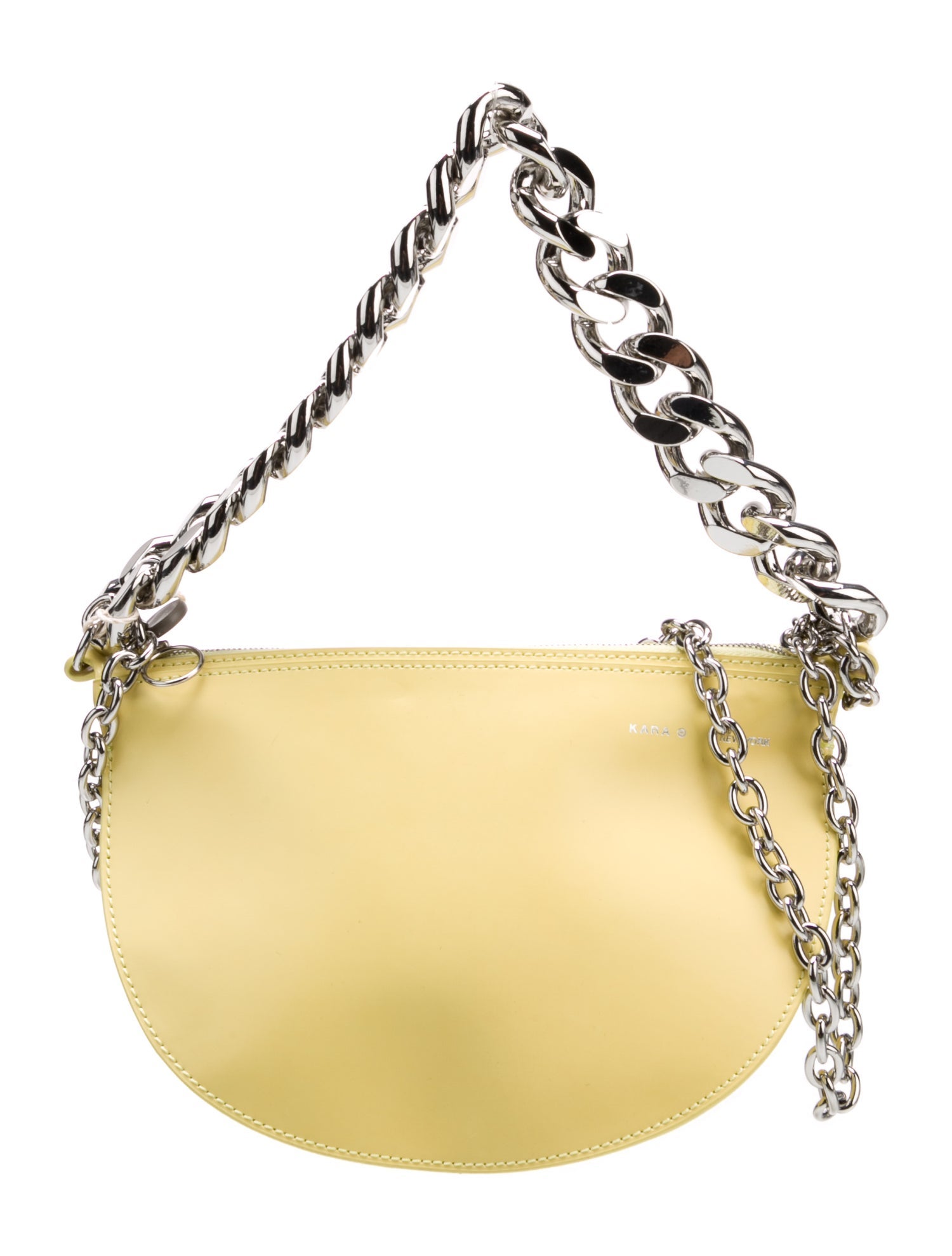 KARA Leather Top Handle Bag