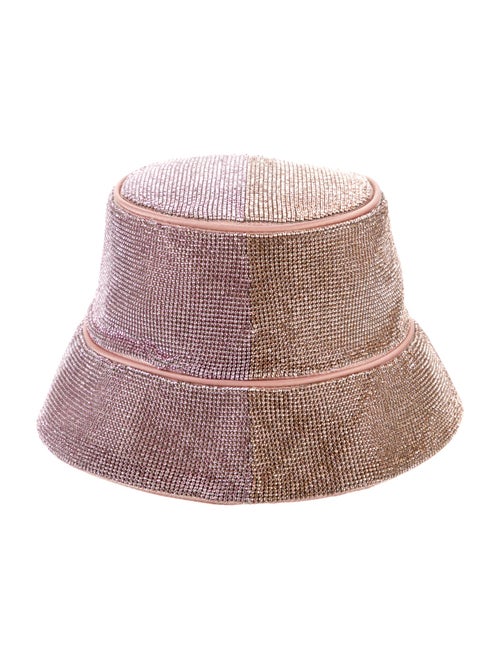 KARA Satin Beaded Bucket Hat