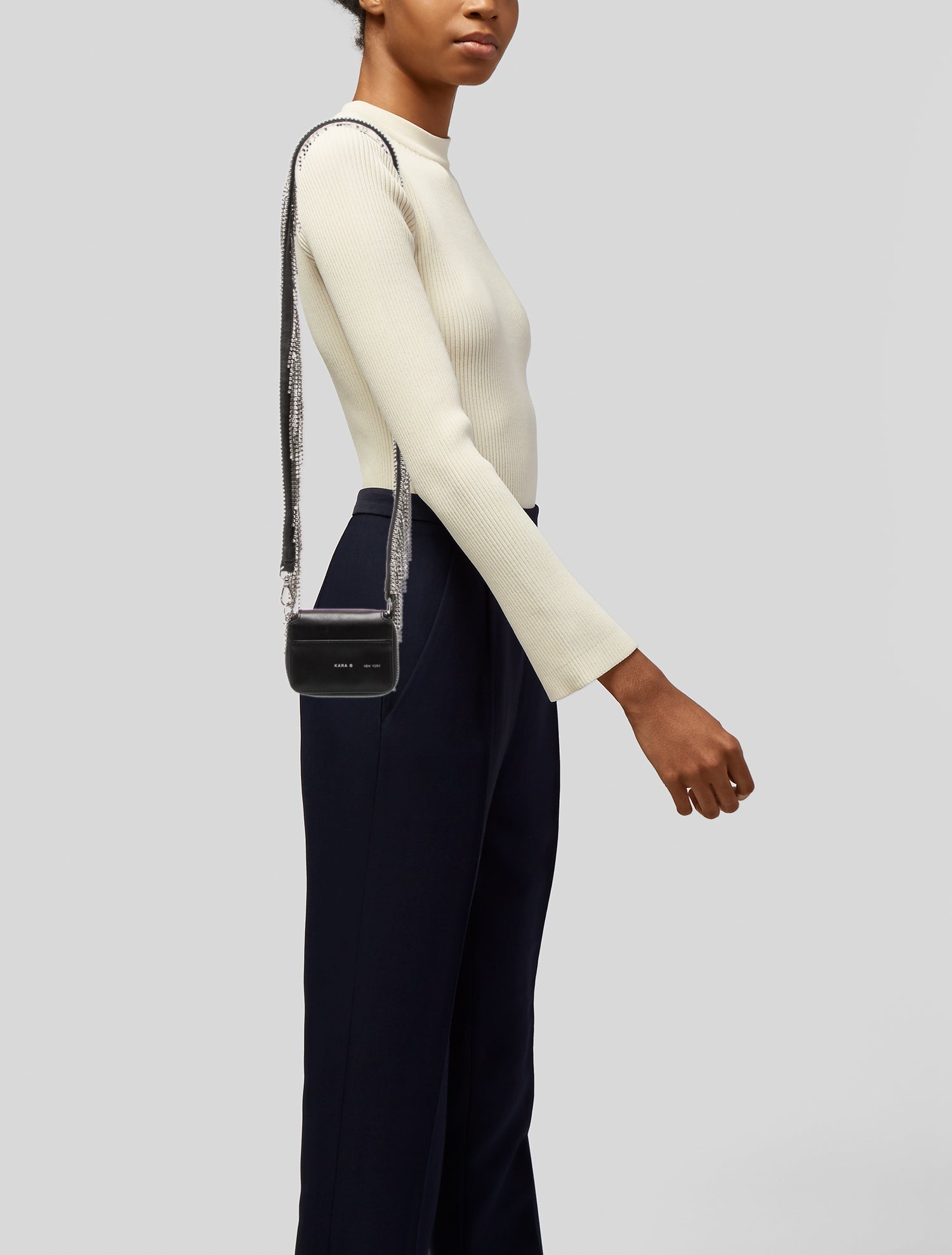 KARA Leather Crossbody Bag