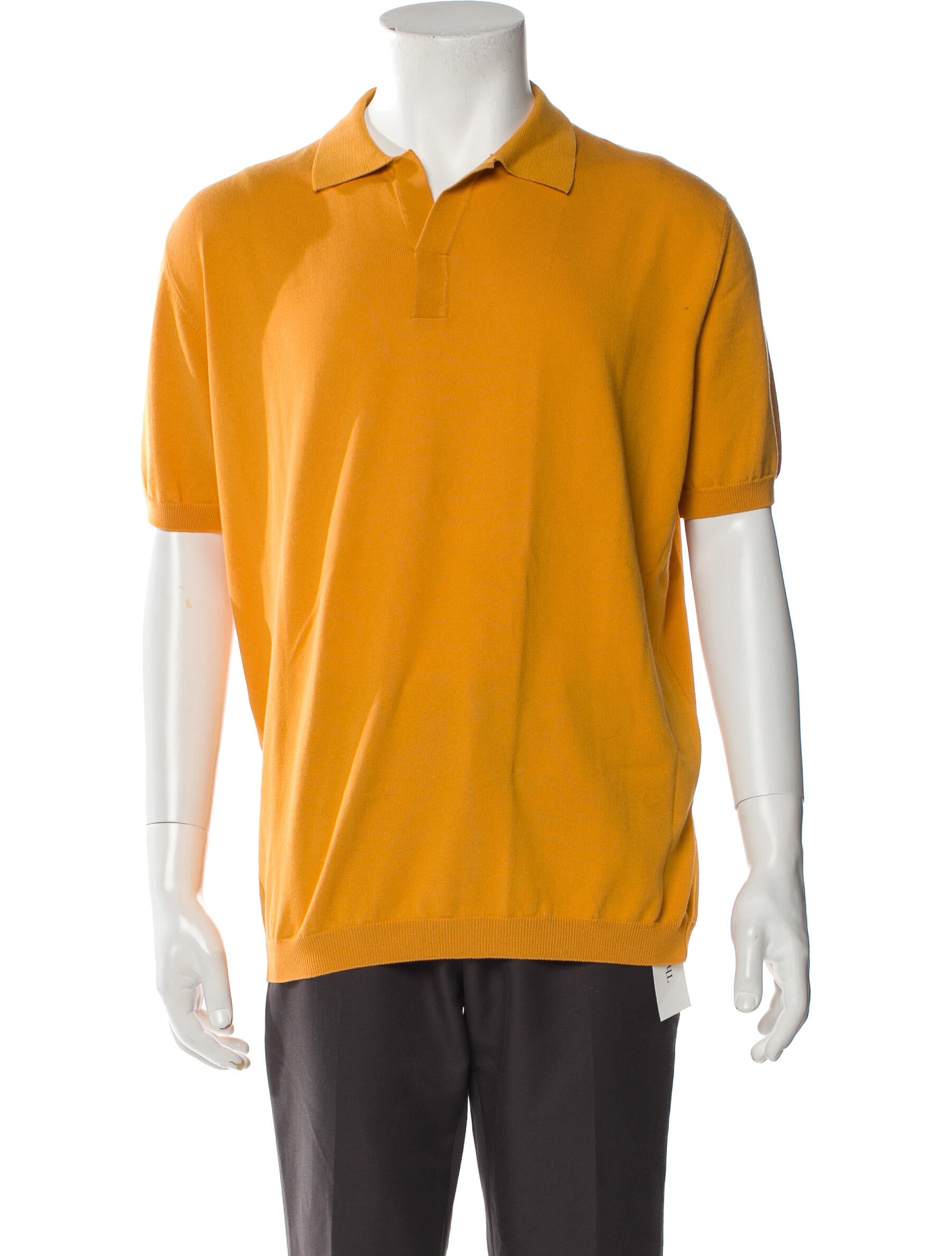Kangra Collar Short Sleeve Polo Shirt