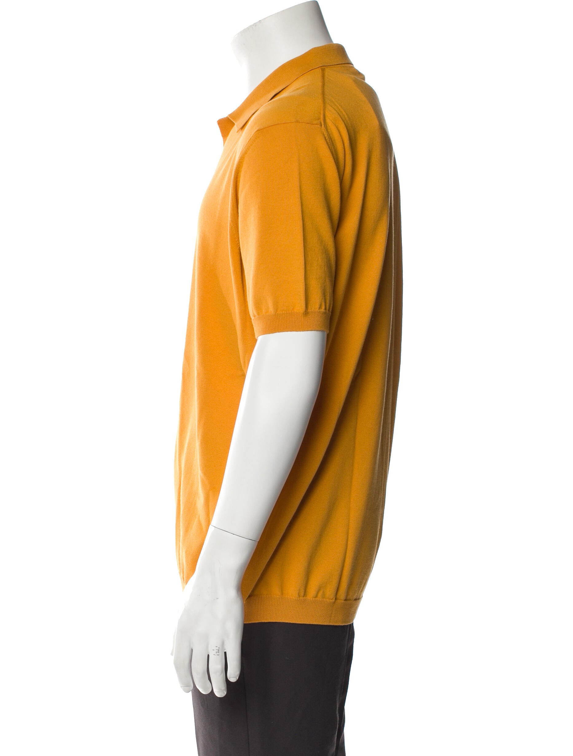 Kangra Collar Short Sleeve Polo Shirt