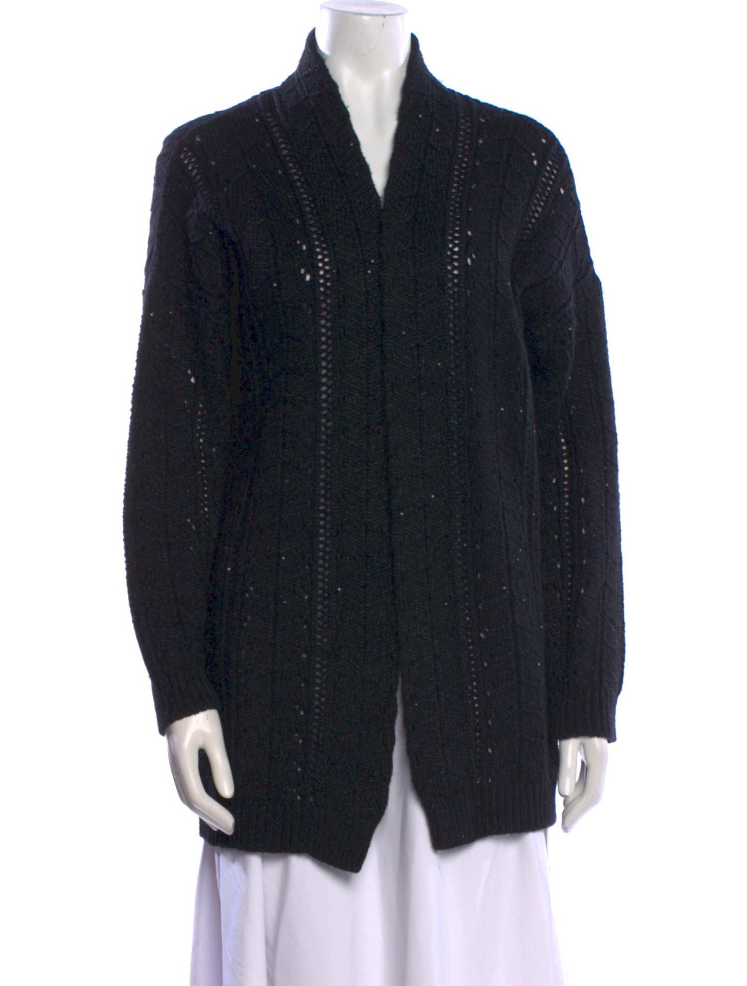 Kangra Crochet V-Neck Sweater