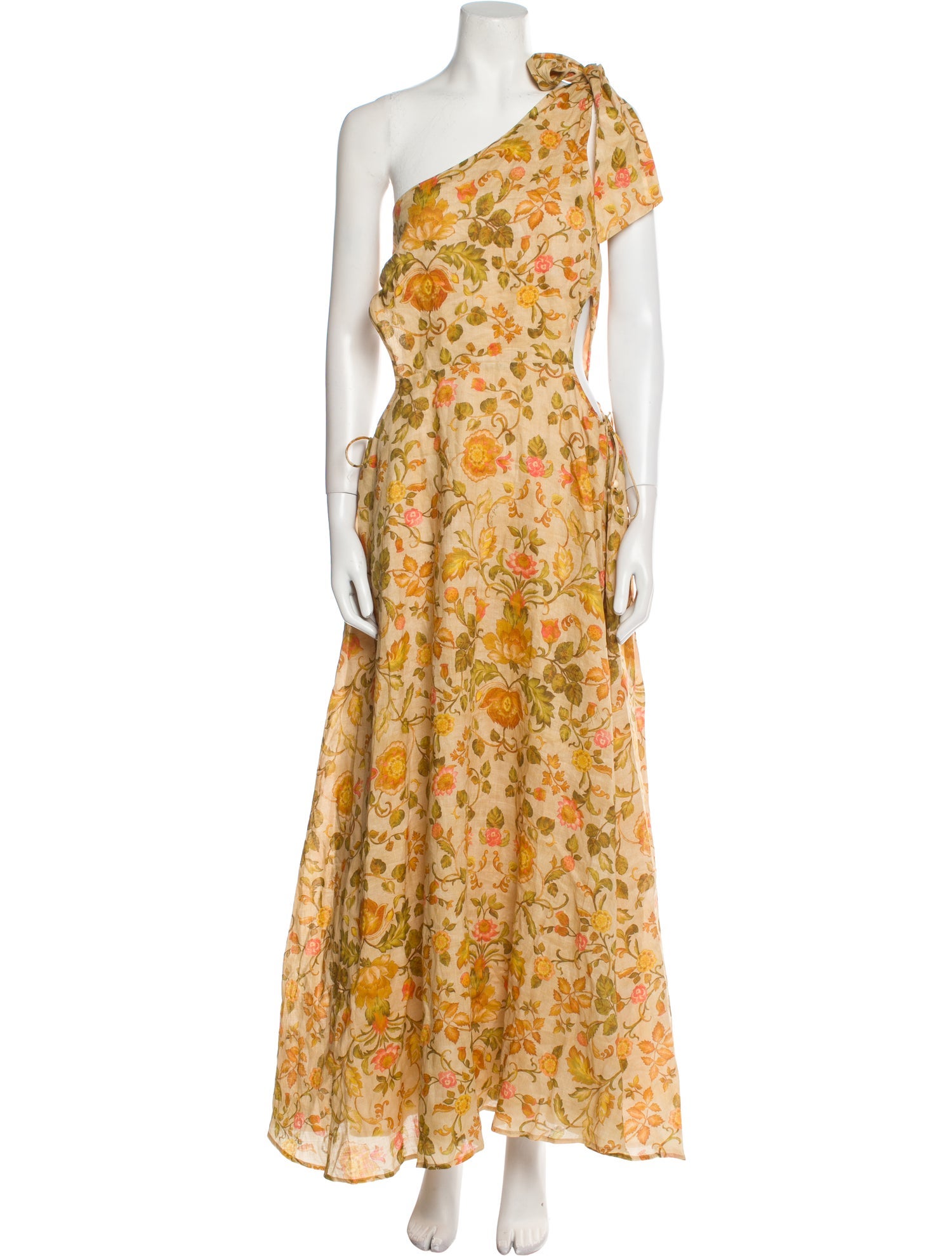 Kate Ford Floral Print Long Dress w/ Tags