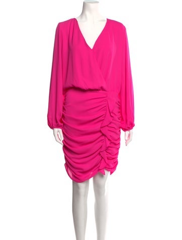 Krisa Dresses Plunge Neckline Knee-Length Dress XS