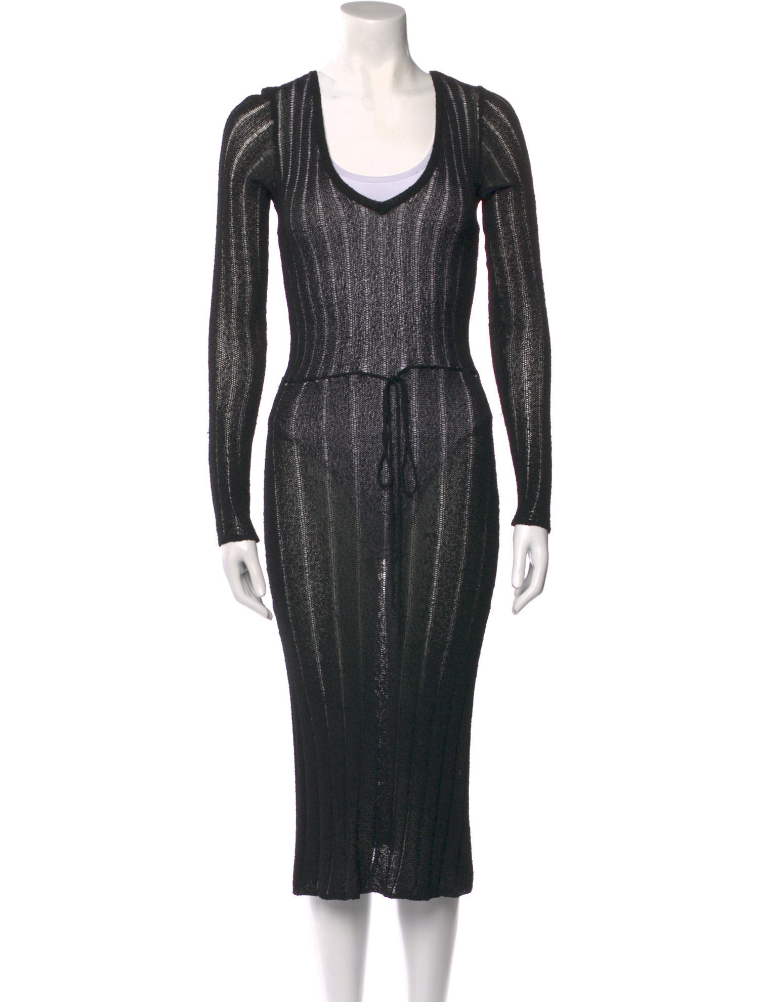 Katayone Adeli Scoop Neck Long Dress