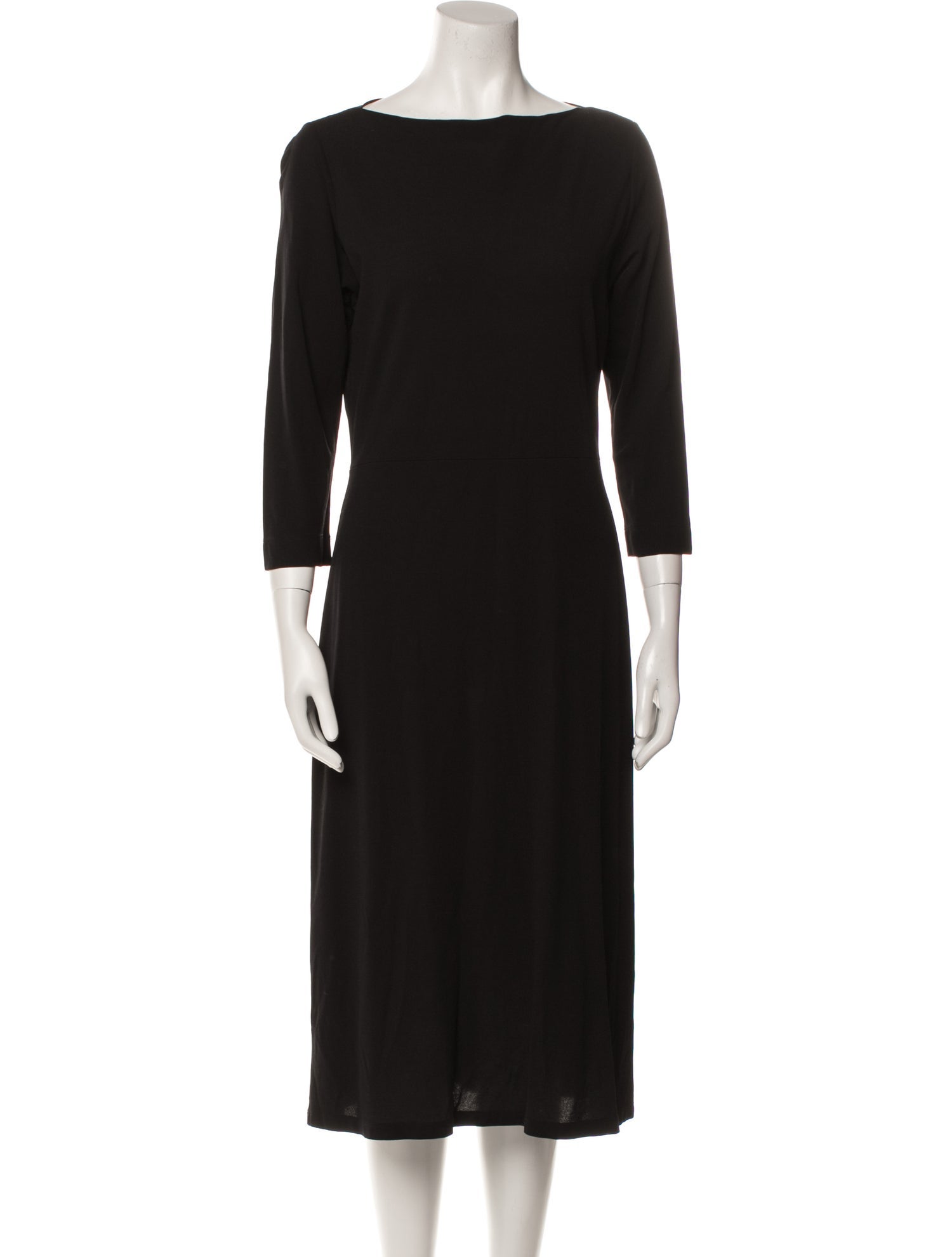 Katayone Adeli Bateau Neckline Midi Length Dress