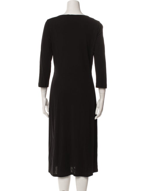 Katayone Adeli Bateau Neckline Midi Length Dress