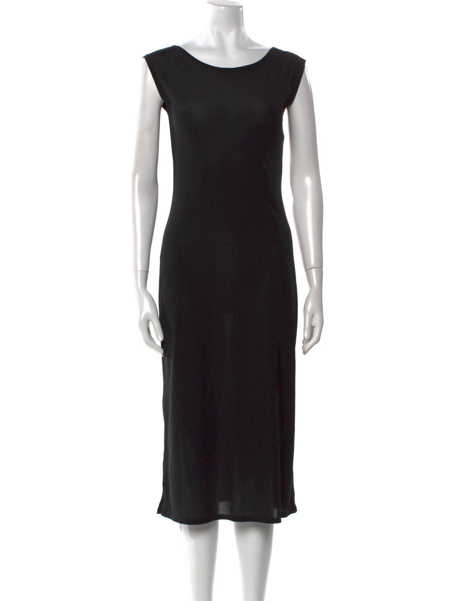 Katayone Adeli Scoop Neck Midi Length Dress