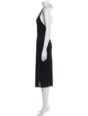 Katayone Adeli Halterneck Midi Length Dress