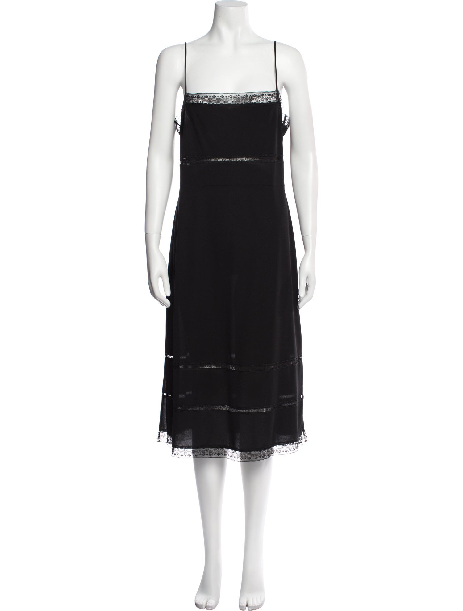 Katayone Adeli Square Neckline Midi Length Dress