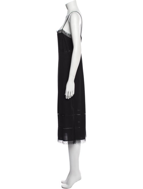Katayone Adeli Square Neckline Midi Length Dress