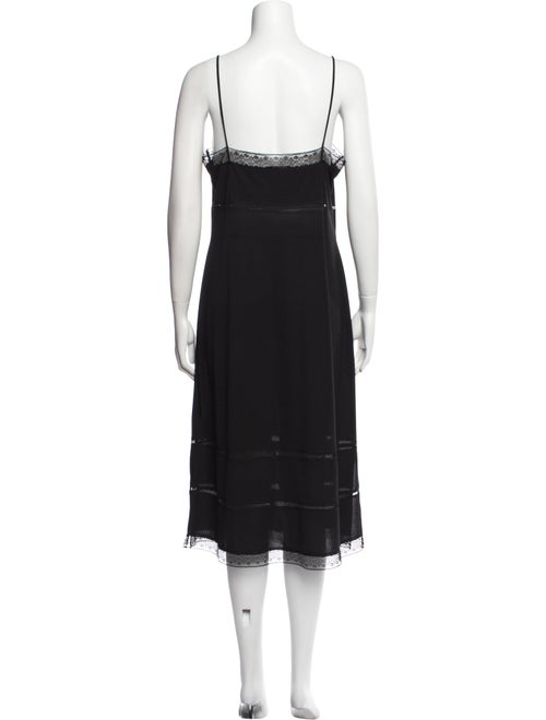 Katayone Adeli Square Neckline Midi Length Dress