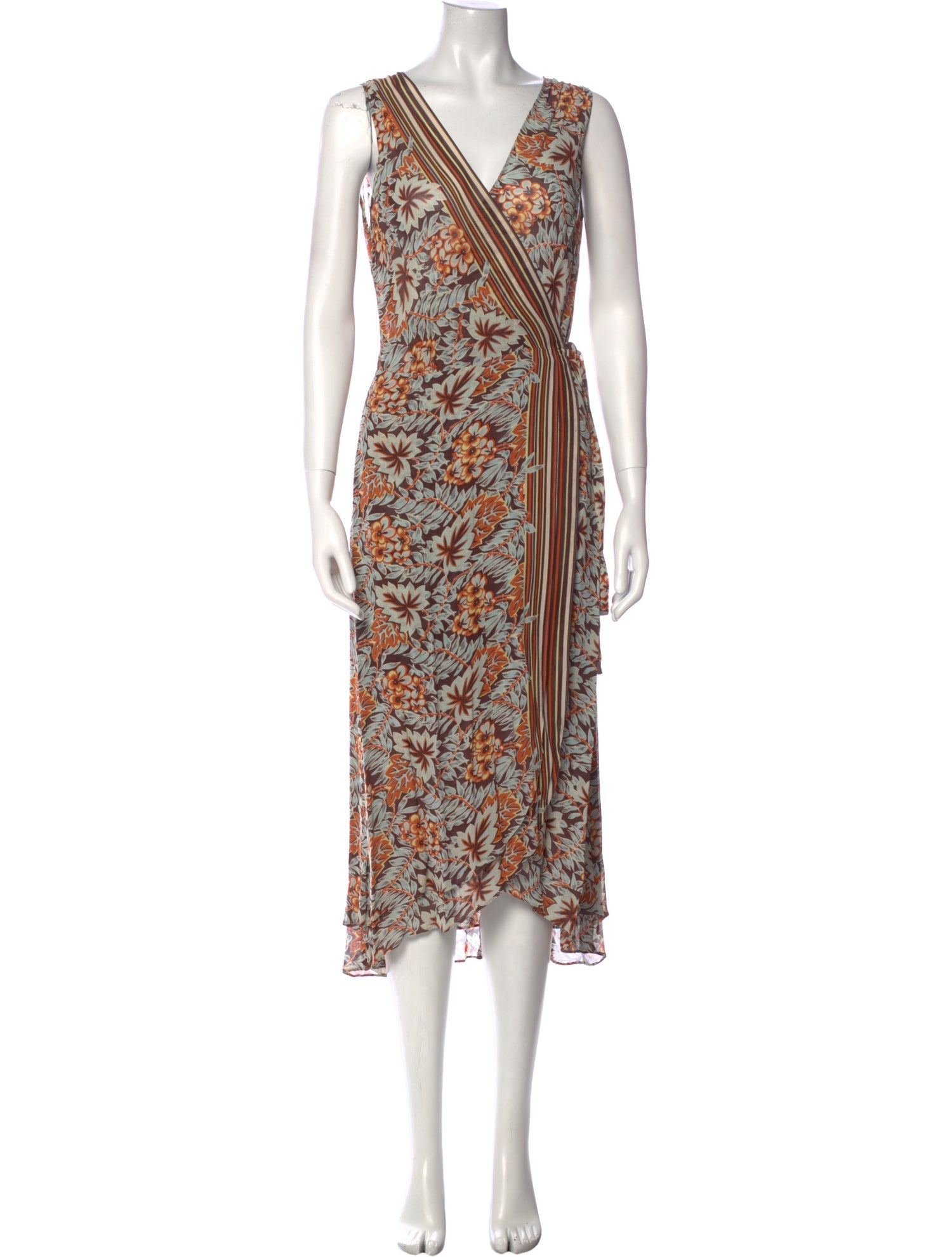 Katayone Adeli Printed Midi Length Dress